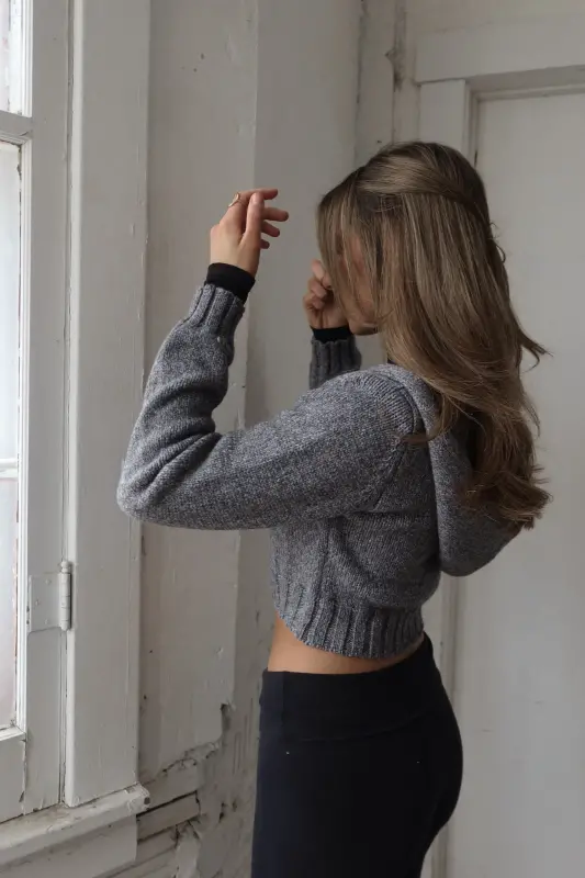 Gio Hooded Crop Zip Up