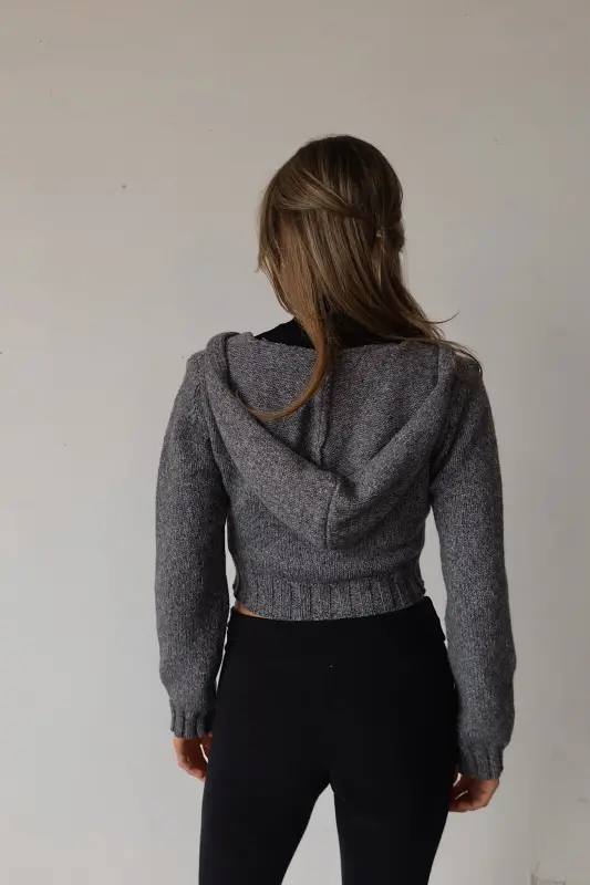 Gio Hooded Crop Zip Up