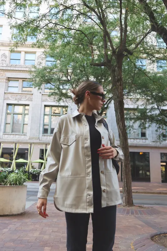 Rachelle Faux Leather Jacket