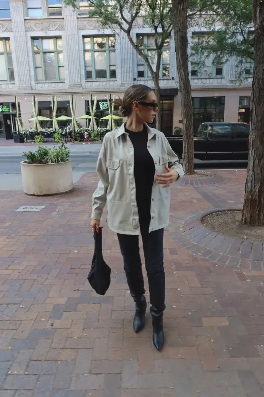 Rachelle Faux Leather Jacket