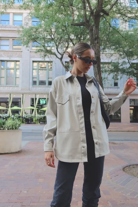 Rachelle Faux Leather Jacket