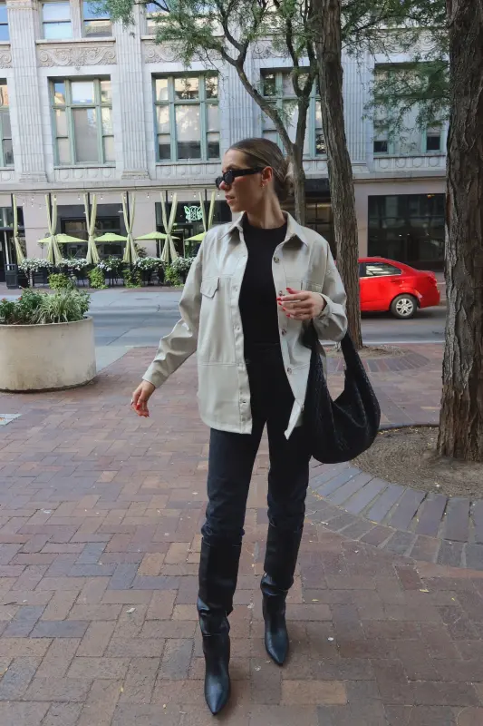 Rachelle Faux Leather Jacket