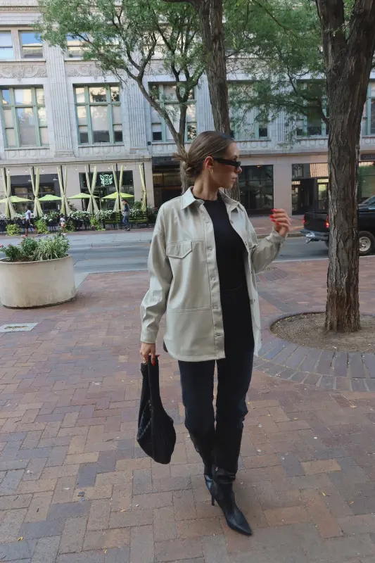 Rachelle Faux Leather Jacket