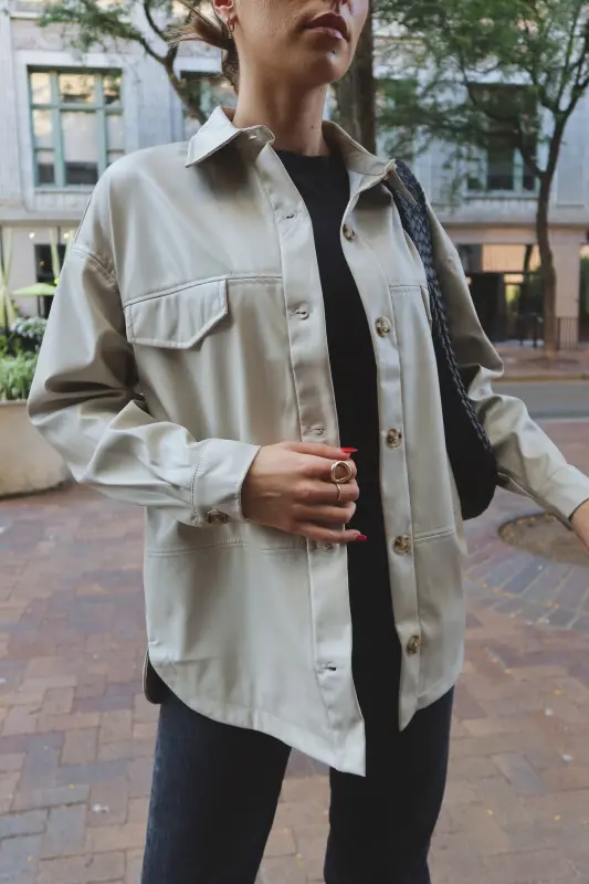 Rachelle Faux Leather Jacket