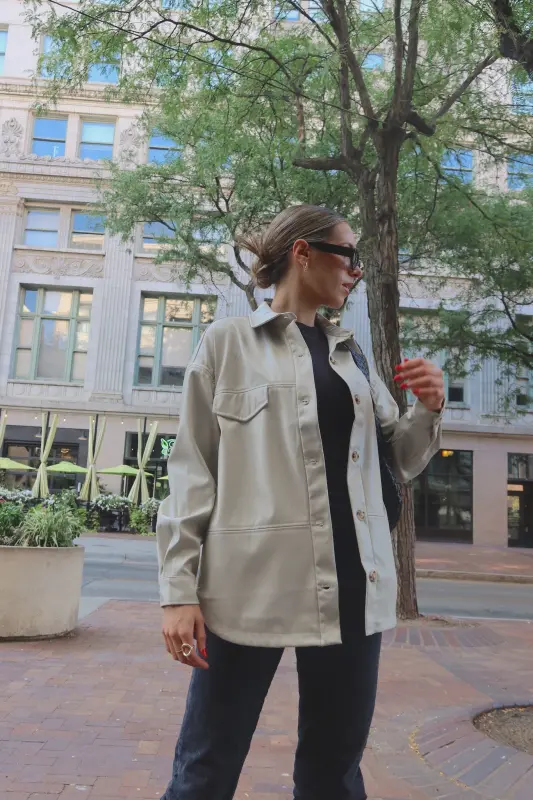 Rachelle Faux Leather Jacket