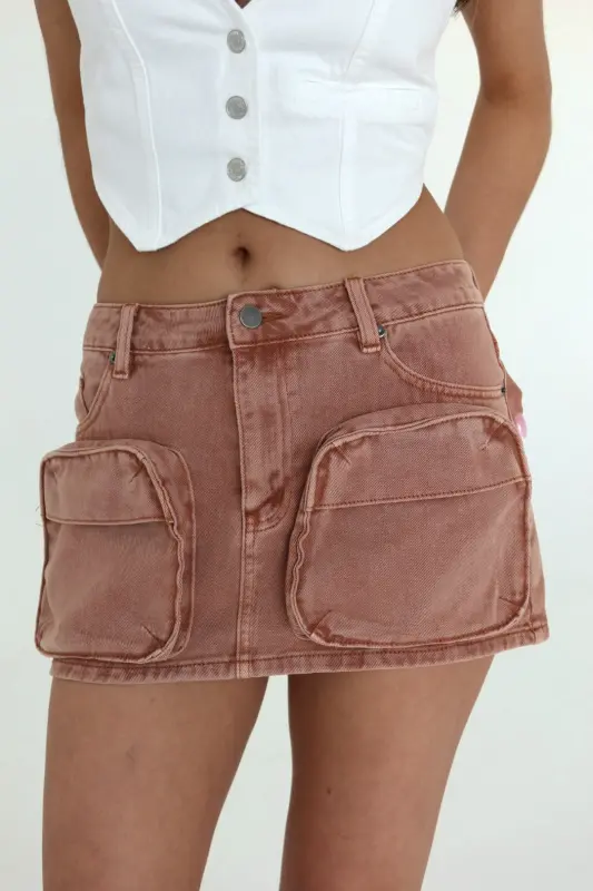 Aviana Denim Vest In White