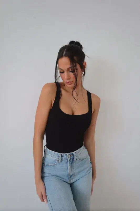 Bianca Ribbed Bodysuit-91751