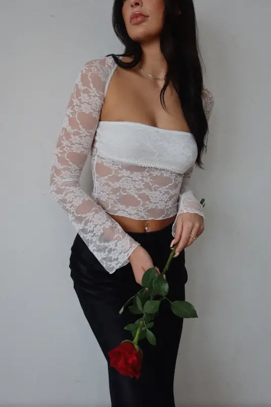 Shae Lace Two Piece Bolero Set