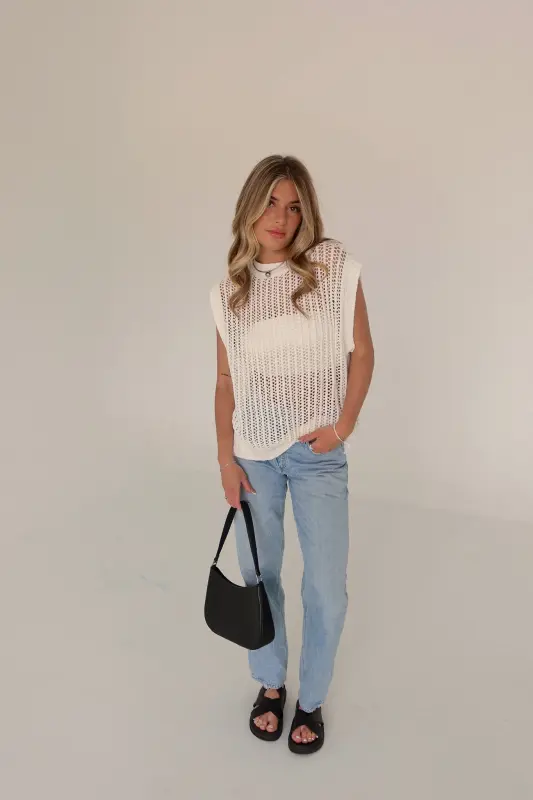 Vickie Loose Fit Sweater Vest